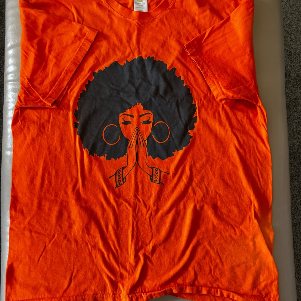 Orange Women Empowered Tee